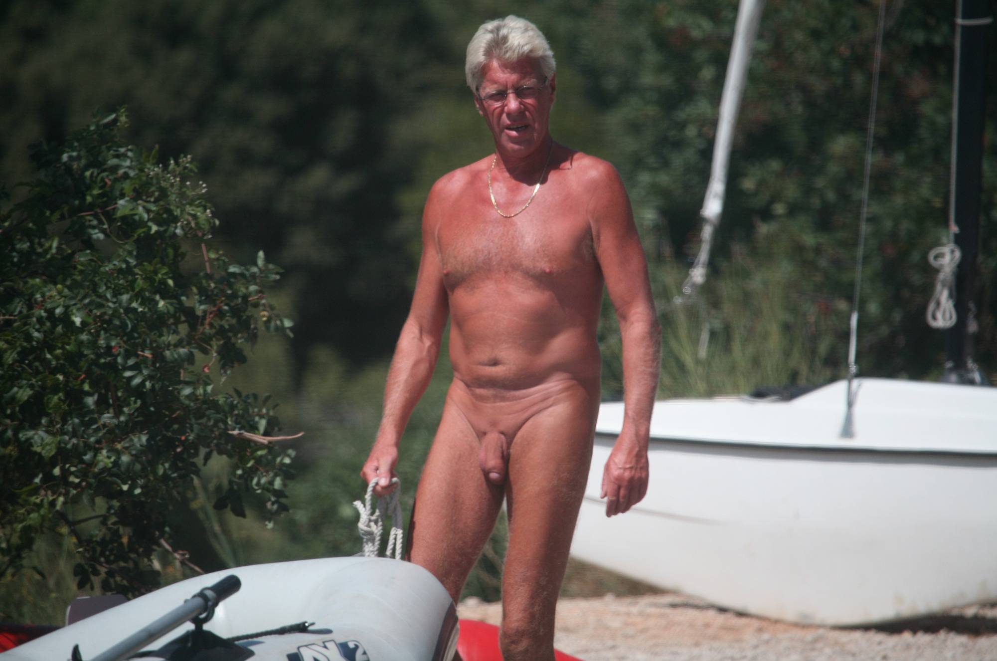 Pure Nudism Pics Bares Boat Prepareation - 1