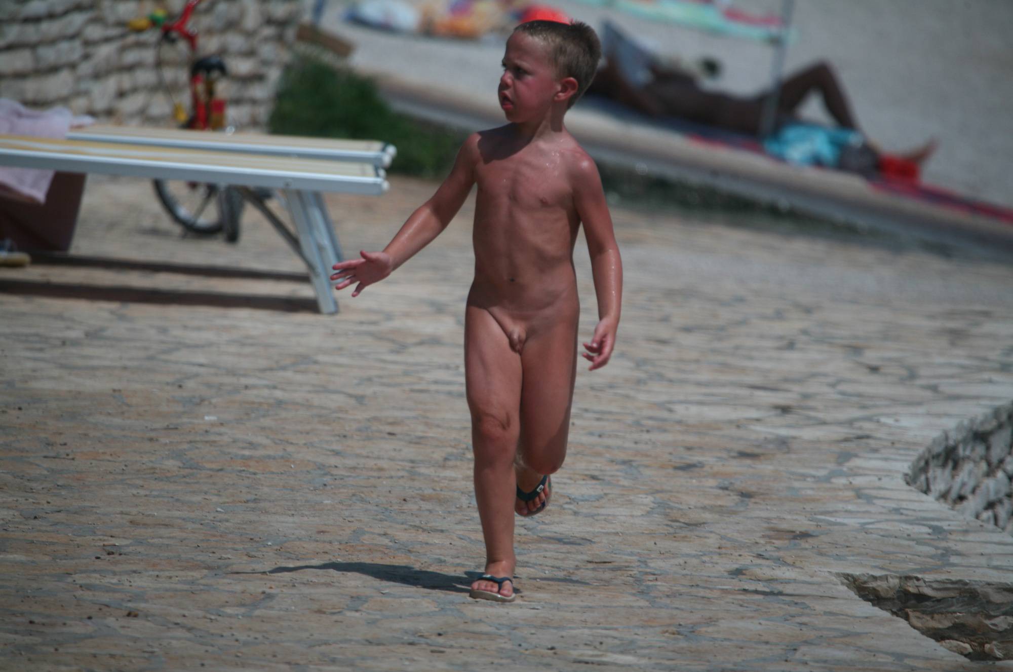 Boy Nudist Shore Walking - 2