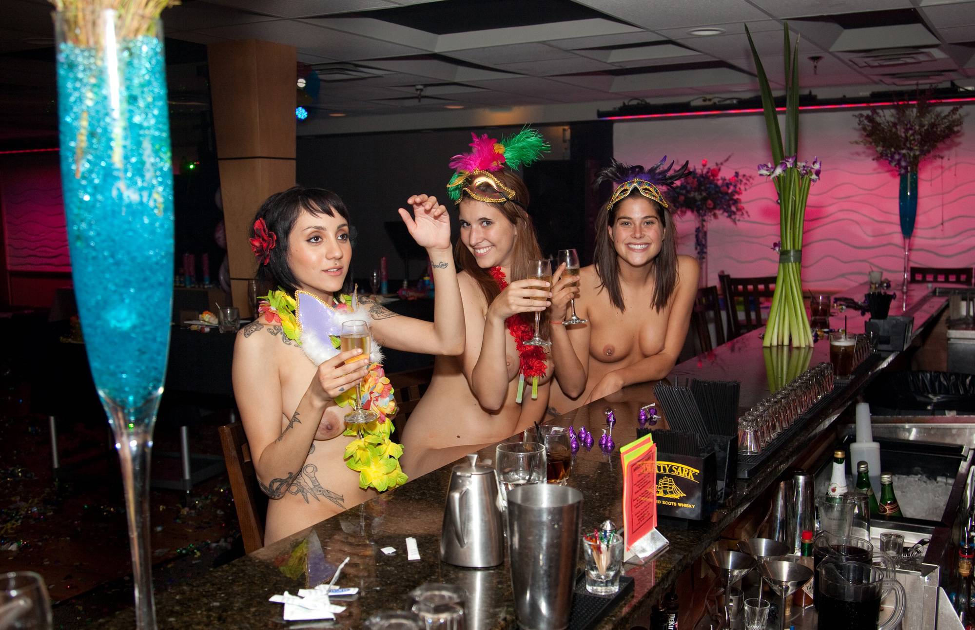 Nudist Photos Masquerade Bar Scene - 1