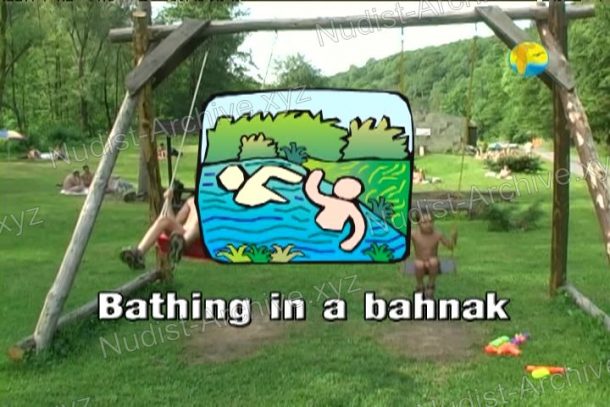 Bathing in a Bahnak video still