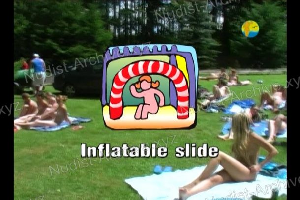 Shot of Inflatable Slide