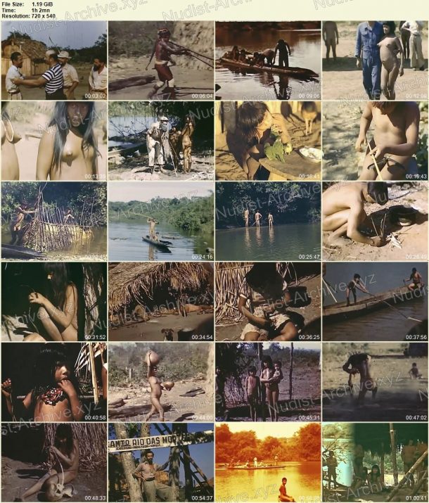 Film stills Xingu indians - Expedition to rainforests of Brazil in 1948 1