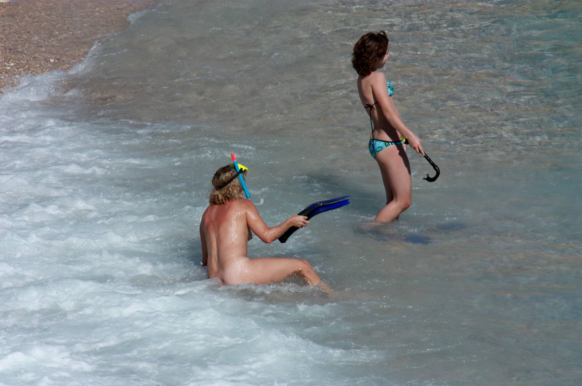 Nudist Pictures Nudist Snorkeling Shores - 2