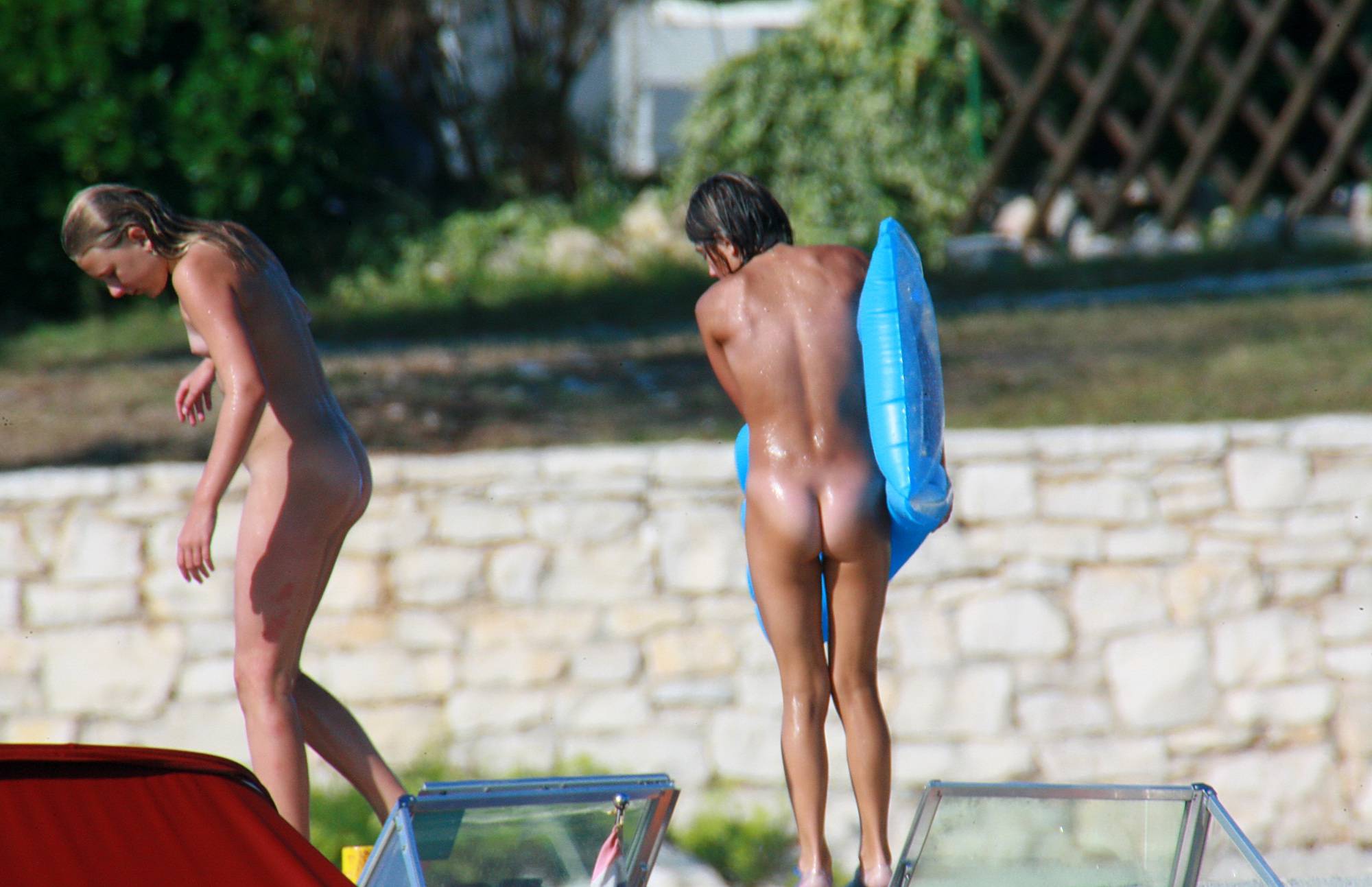 Nudist Photos Shower By The Veranda - 2