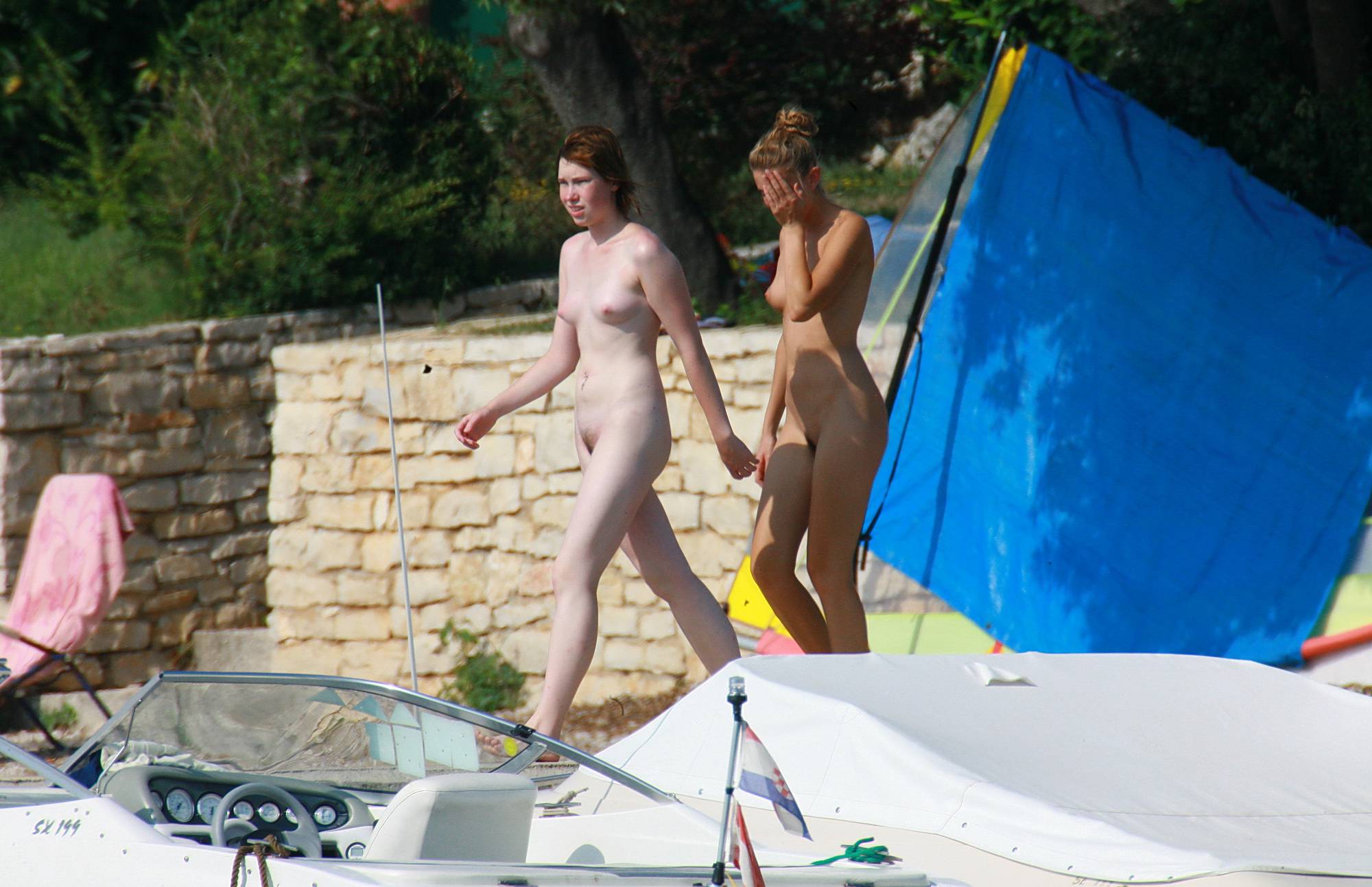 Nudist Photos Walking The Sea Ledge - 2